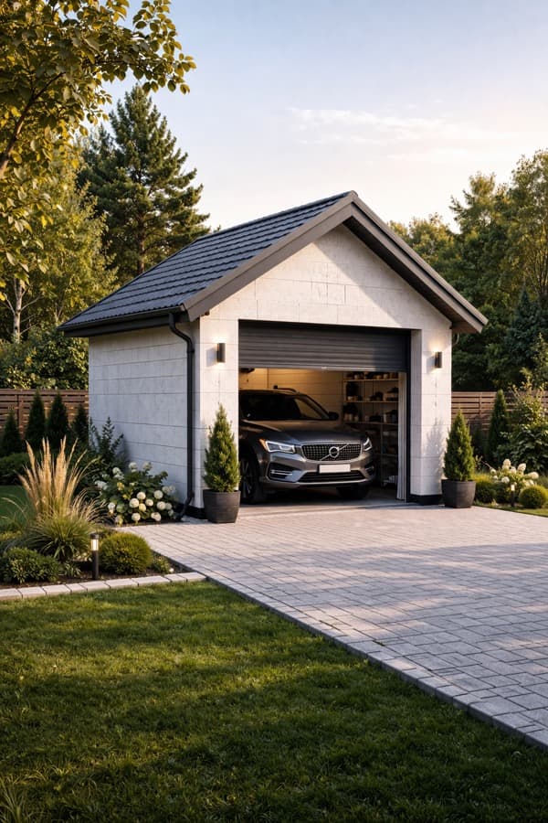 Гараж из газоблоков в Краснодаре