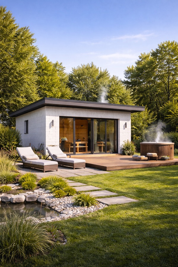 Строительство бани из газоблоков