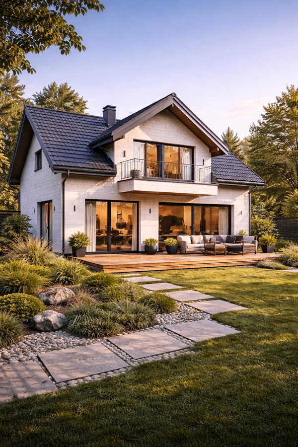 Дом 150 м² из газобетона